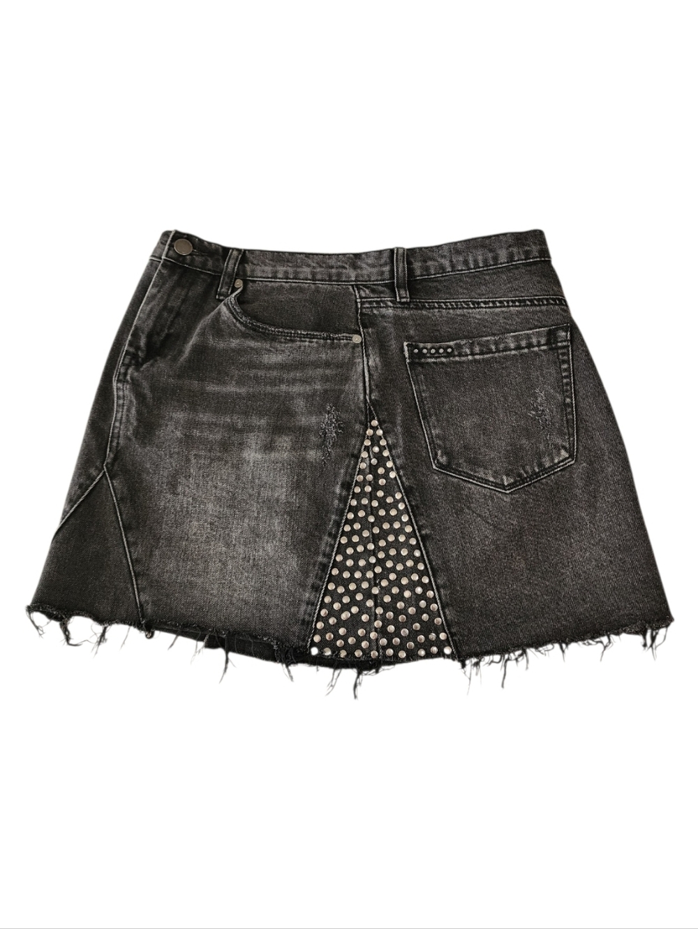 BLANKNYC Studded Denim Mini-Skirt Size 27 - Picture 8 of 13